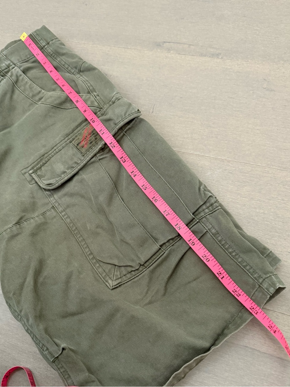 Armani Exchange Olive Green Cargo Shorts - Picture 10 of 10